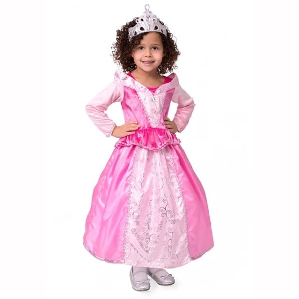 Doornroosje jurk + accessoires- roze prinsessenjurk