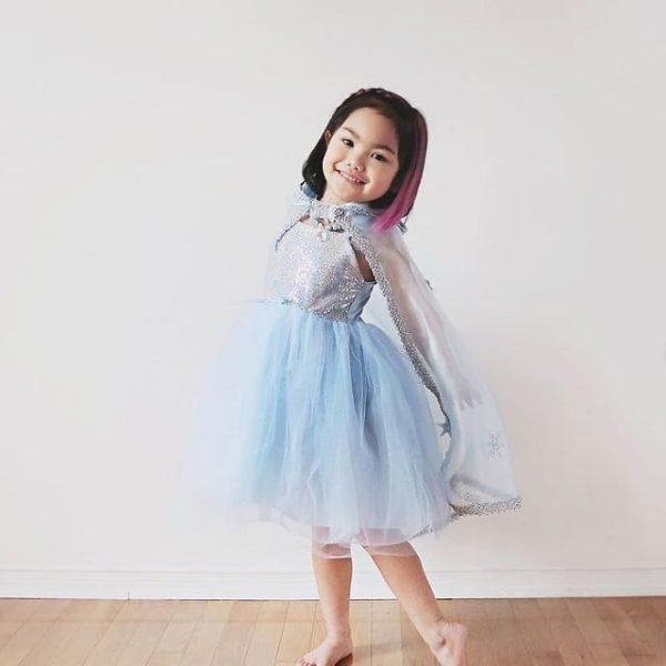 Frozen Elsa prinsessen cape   – capuchon - Afbeelding 4