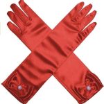 Prinsessen handschoenen - rood - voor bij je Sneeuwwitje jurk