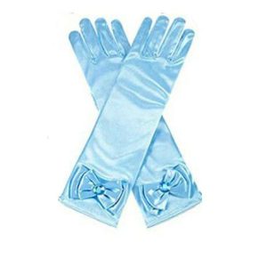 Prinsessen handschoenen - blauw - voor bij je Frozen jurk