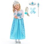 Prinsessenjurk Frozen Elsa + accessoires - Ijskoningin