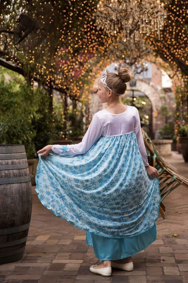Prinsessenjurk Frozen Elsa + accessoires - Ijskoningin - Afbeelding 2