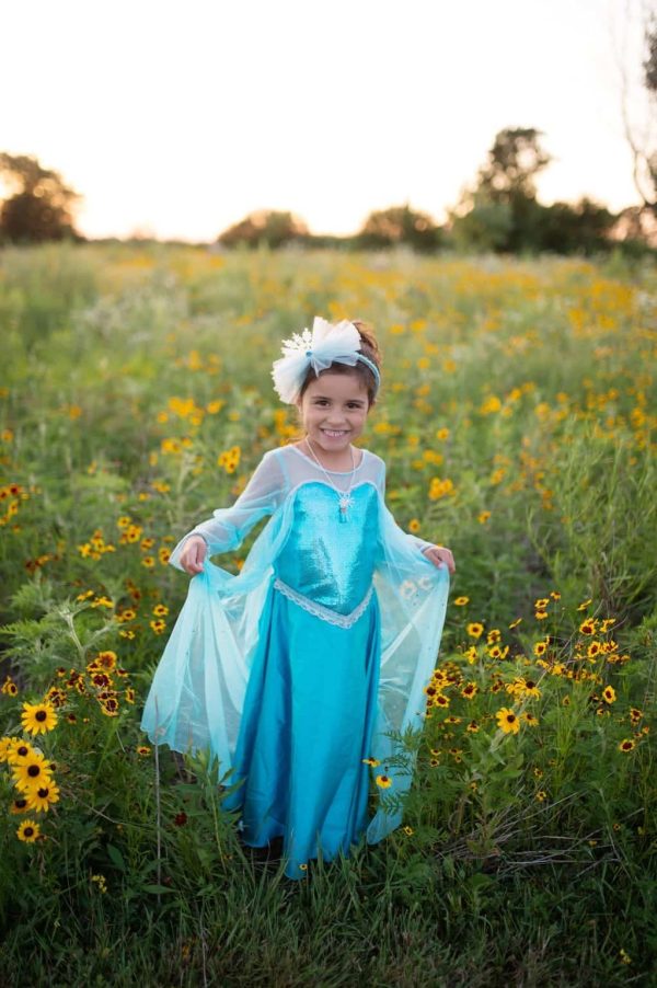 Frozen Elsa jurk met cape + accessoires - Afbeelding 3
