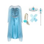 Frozen Elsa jurk met cape + accessoires