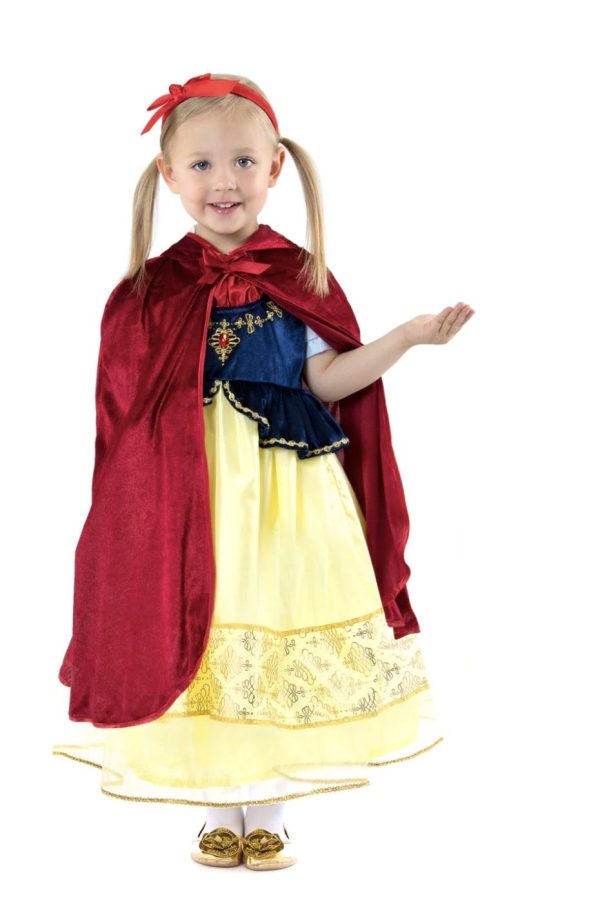 Voor bij je Belle jurk - rode cape met kap - Afbeelding 4
