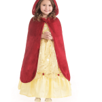 Voor bij je Belle jurk - rode cape met kap