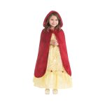 Voor bij je Belle jurk - rode cape met kap