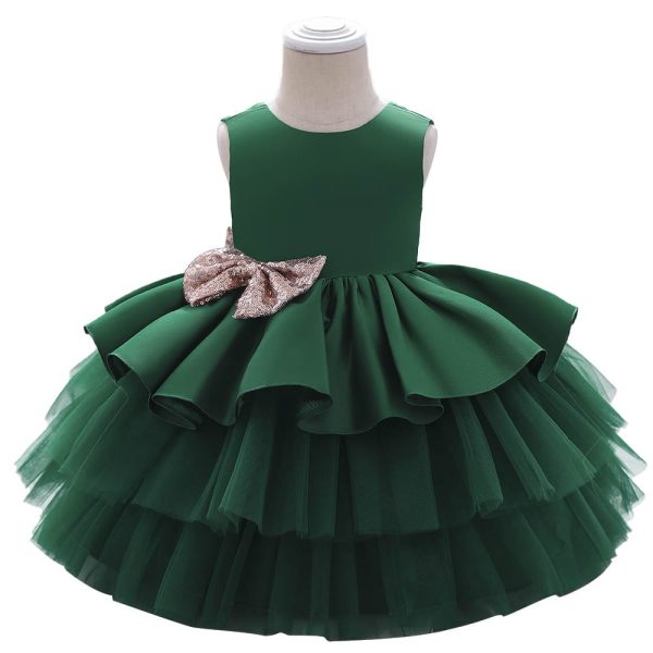 Feestjurk meisje - prinsessenjurk - Groen