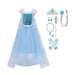 Frozen Elsa jurk + accessoires - prinsessenjurk