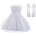 Feestjurk meisje - prinsessenjurk - baby - wit