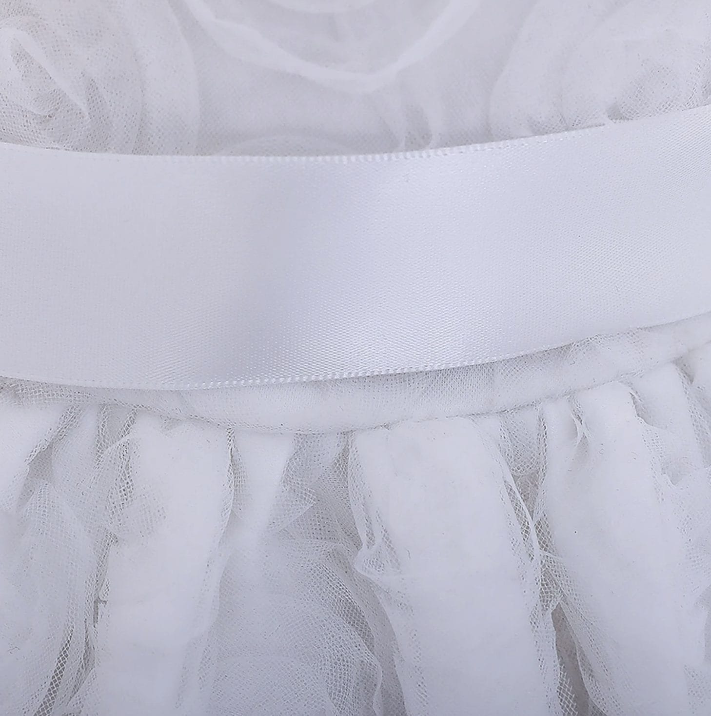 Feestjurk meisje - prinsessenjurk - baby - wit - Afbeelding 4