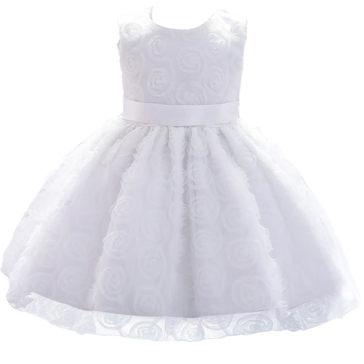 Feestjurk meisje - prinsessenjurk - baby - wit