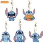 Diamond Painting - 10 x Sleutelhanger - Stitch - Pokemon - Dubbelzijdig