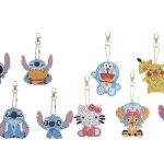 Diamond Painting - 10 x Sleutelhanger - Stitch - Pokemon - Dubbelzijdig