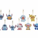 Diamond Painting - 10 x Sleutelhanger - Stitch - Pokemon - Dubbelzijdig