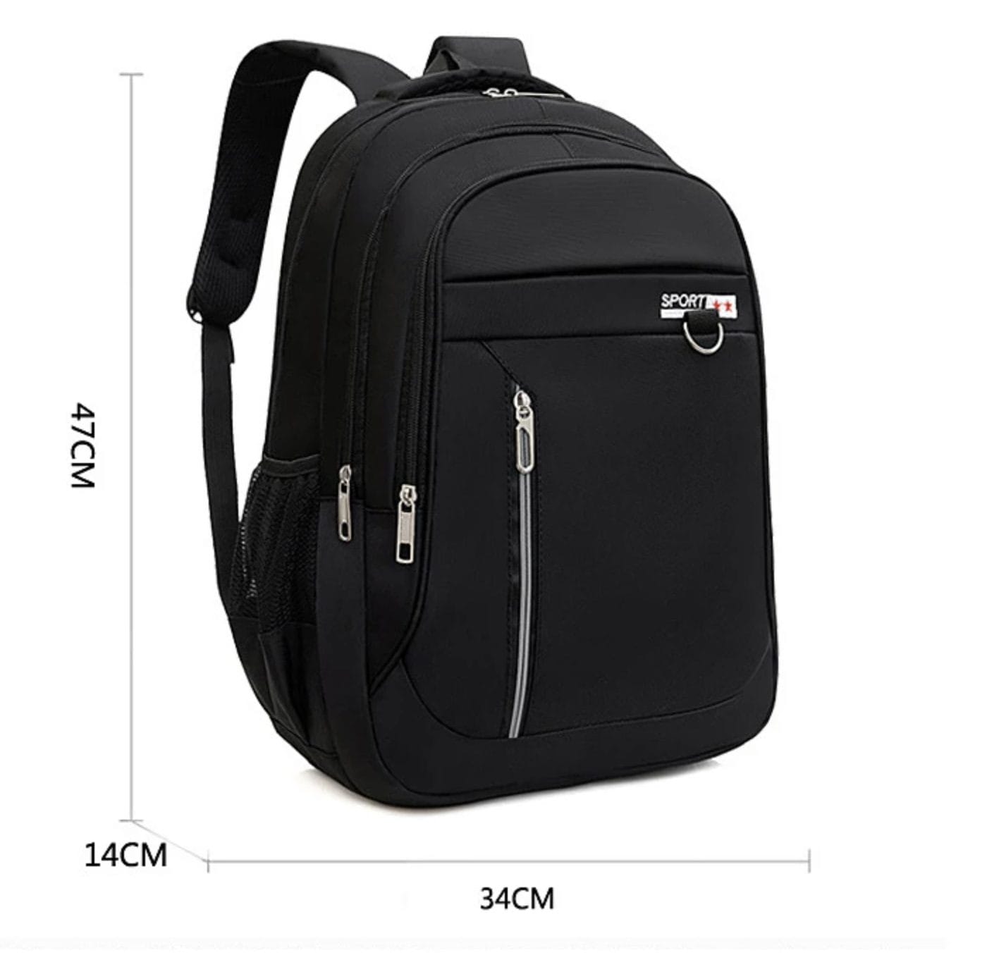 Schooltas - Rugzak Heren - Laptoptas - Rugzak Jongens - 34 x 14 x 47 cm - Afbeelding 2