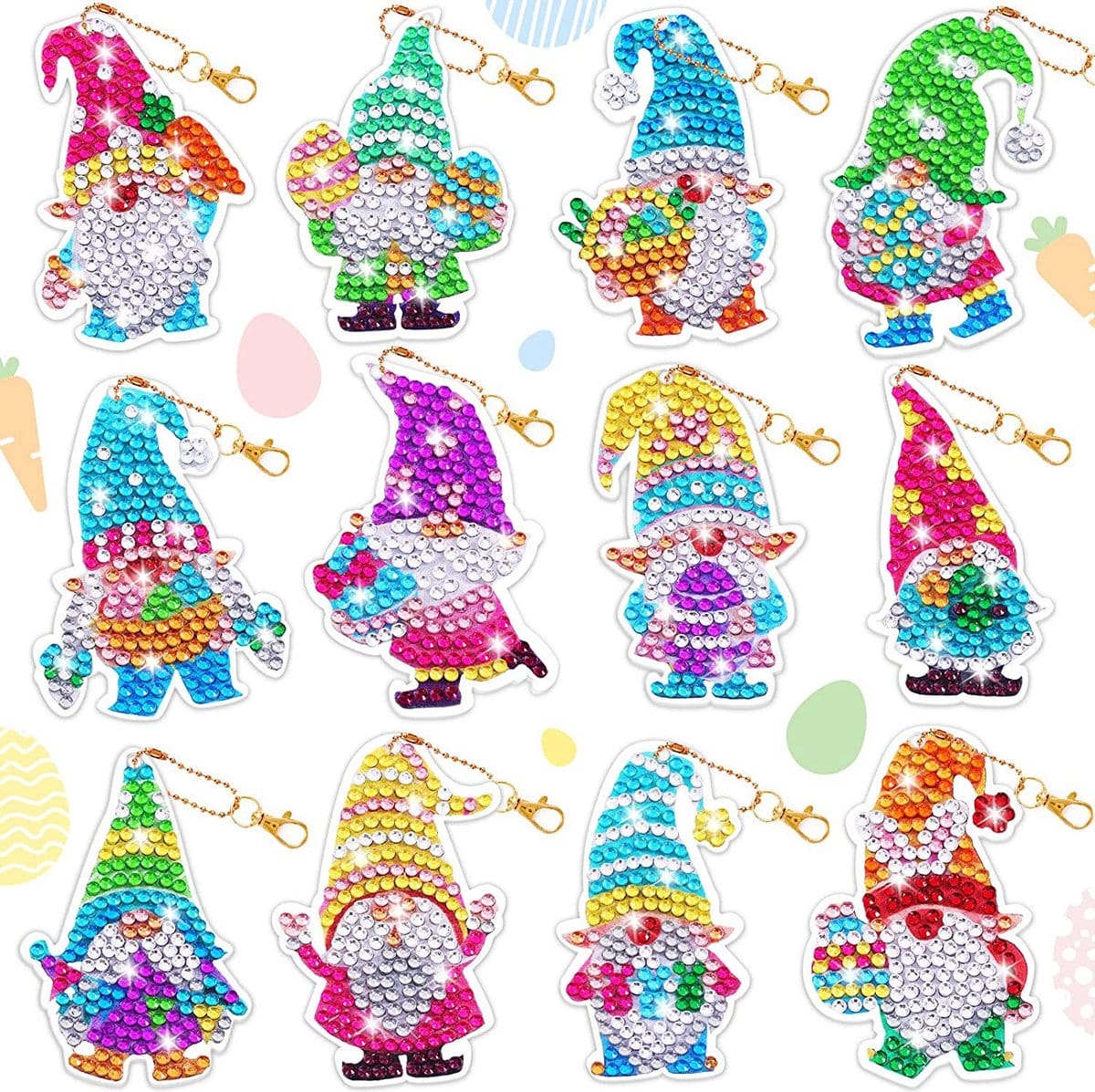 Diamond Painting 5 x Sleutelhanger - Prinses - Afbeelding 8