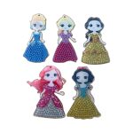 Diamond Painting 5 x Sleutelhanger - Prinses