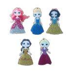 Diamond Painting 5 x Sleutelhanger - Prinses