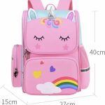 Unicorn-Rugtas-Eenhoorn-Kinderrugzak-Schooltas-Roze-40 x 27 x 15 cm