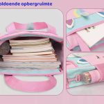 Unicorn-Rugtas-Eenhoorn-Kinderrugzak-Schooltas-Roze-40 x 27 x 15 cm
