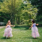 Unicorn Jurk - Eenhoorn Jurk - Paars - Haarband + Paarse prinsessenhandschoenen