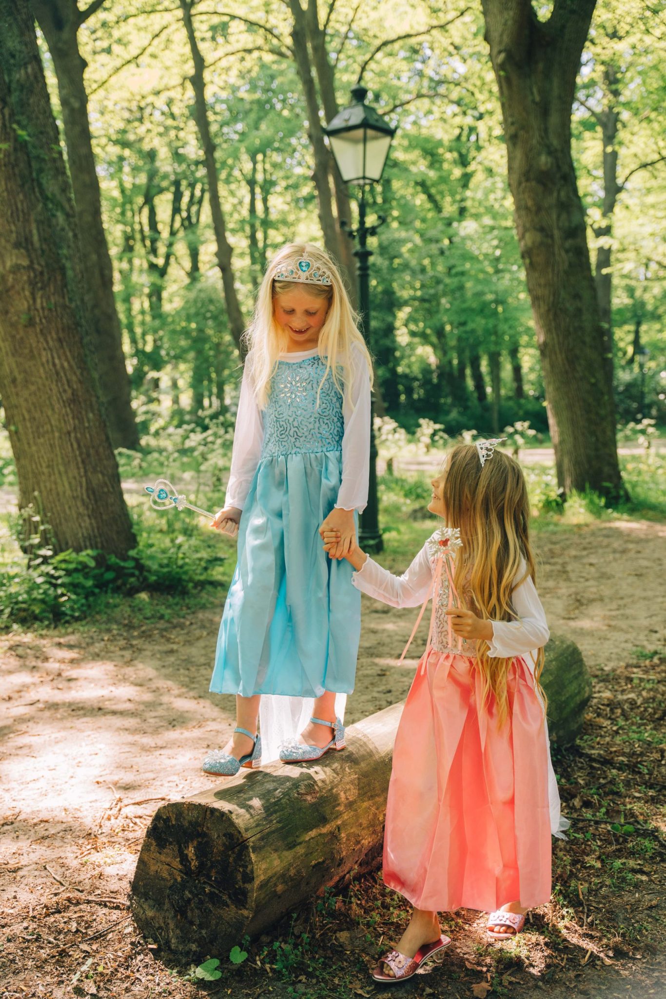 Frozen Elsa - Prinsessenjurk meisje - Roze + Blauwe verkleedjurk + Accessoires - Afbeelding 3