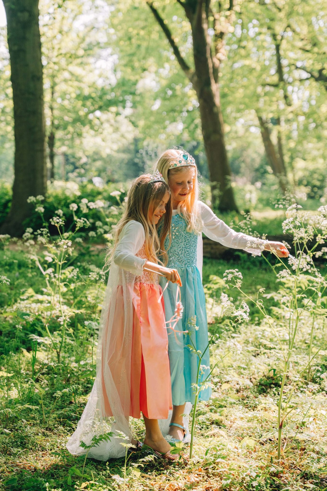 Frozen Elsa - Prinsessenjurk meisje - Roze + Blauwe verkleedjurk + Accessoires - Afbeelding 4