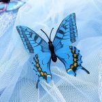 Cinderella - Assepoester blauwe prinsessenjurk vlinders