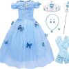 Cinderella Assepoester Blauwe Prinsessenjurk Vlinders Het Betere Merk cinderella-assepoester-blauwe-prinsessenjurk-vlinders-het-betere-merk