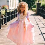 Rapunzel prinsessenjurk-Haarband-Lange handschoenen