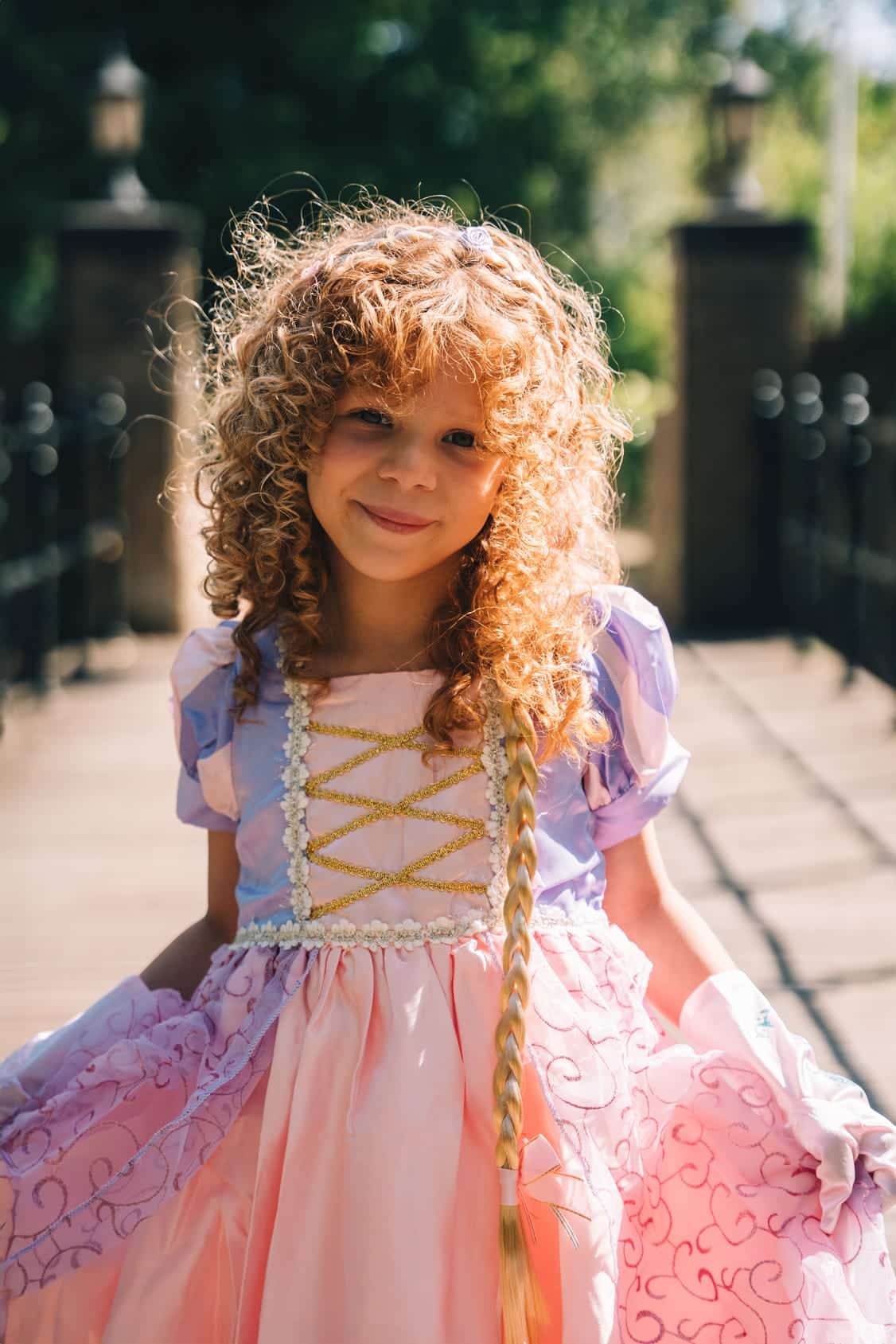 Rapunzel prinsessenjurk-Haarband-Lange handschoenen - Afbeelding 3