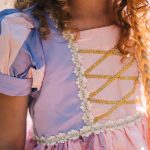 Rapunzel prinsessenjurk-Haarband-Lange handschoenen