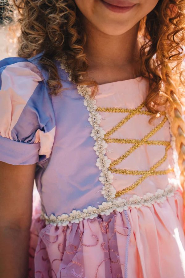 Rapunzel prinsessenjurk + accessoires - Afbeelding 8