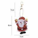 Diamond Painting Sleutelhanger - Dubbelzijdig - 21 x sleutelhanger - Kerst - Kerstman - Rendier - Volwassenen - Hobby - Kinderen - volledig pakket - Kinderfeestje - Maak je eigen sleutelhanger - Hanger voor in de kerstboom