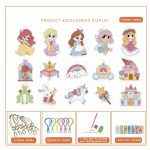Diamond Painting Sleutelhangers - Dubbelzijdig - 15 x sleutelhanger - Hobby - Prinses - Kinderen - volledig pakket - Kinderfeestje - maak je eigen prinsessen sleutelhanger - Hanger