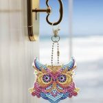 Diamond Painting Sleutelhanger - Dubbelzijdig - Volwassenen - Hobby - Papegaai - Leeuw - Tijger - Uil - Dieren - Kinderen - volledig pakket - Kinderfeestje - Hanger - Dubbelzijdig