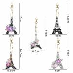 Diamond Painting Sleutelhanger - Dubbelzijdig - Volwassenen - Hobby - Paris - Parijs - Eiffeltoren - Kinderen - volledig pakket - Kinderfeestje - Hanger