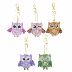Diamond Painting Sleutelhanger - Dubbelzijdig - Dieren - Uil - Volwassenen - Hobby - Kinderen - volledig pakket - Kinderfeestje - Sleutelhanger - Hanger