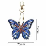 Diamond Painting Sleutelhanger - Volwassenen - Dieren - Vlinder - Hobby - Kinderen - volledig pakket - Kinderfeestje - Sleutelhanger - Hanger