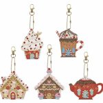 Diamond Painting Sleutelhanger - Dubbelzijdig - Volwassenen - Hobby - Huisjes - Cupcake - Kinderen - Volledig pakket - Kinderfeestje - Hanger - Dubbelzijdig