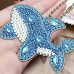 Diamond Painting Sleutelhanger - Dubbelzijdig - Dolfijn - 5 x sleutelhanger - Volwassenen - Hobby