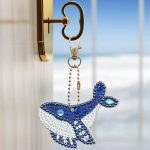 Diamond Painting Sleutelhanger - Dubbelzijdig - Dolfijn - 5 x sleutelhanger - Volwassenen - Hobby