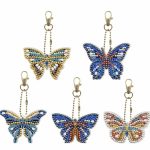 Diamond Painting Sleutelhanger - Volwassenen - Dieren - Vlinder - Hobby - Kinderen - volledig pakket - Kinderfeestje - Sleutelhanger - Hanger