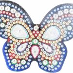 Diamond Painting Sleutelhanger - Dubbelzijdig - Vlinder - 6 x sleutelhanger - Volwassenen - Hobby