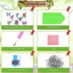 Diamond Painting Sleutelhanger - 8 stuks - Dubbelzijdig - Vogel - Vlinder - Hobby