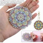 Diamond Painting Sleutelhanger - 8 stuks - Dubbelzijdig - Mandala - Volwassenen - Hobby