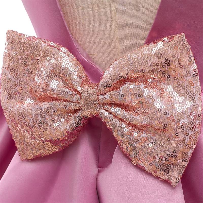 Feestjurk meisje - prinsessenjurk - roze - Afbeelding 6