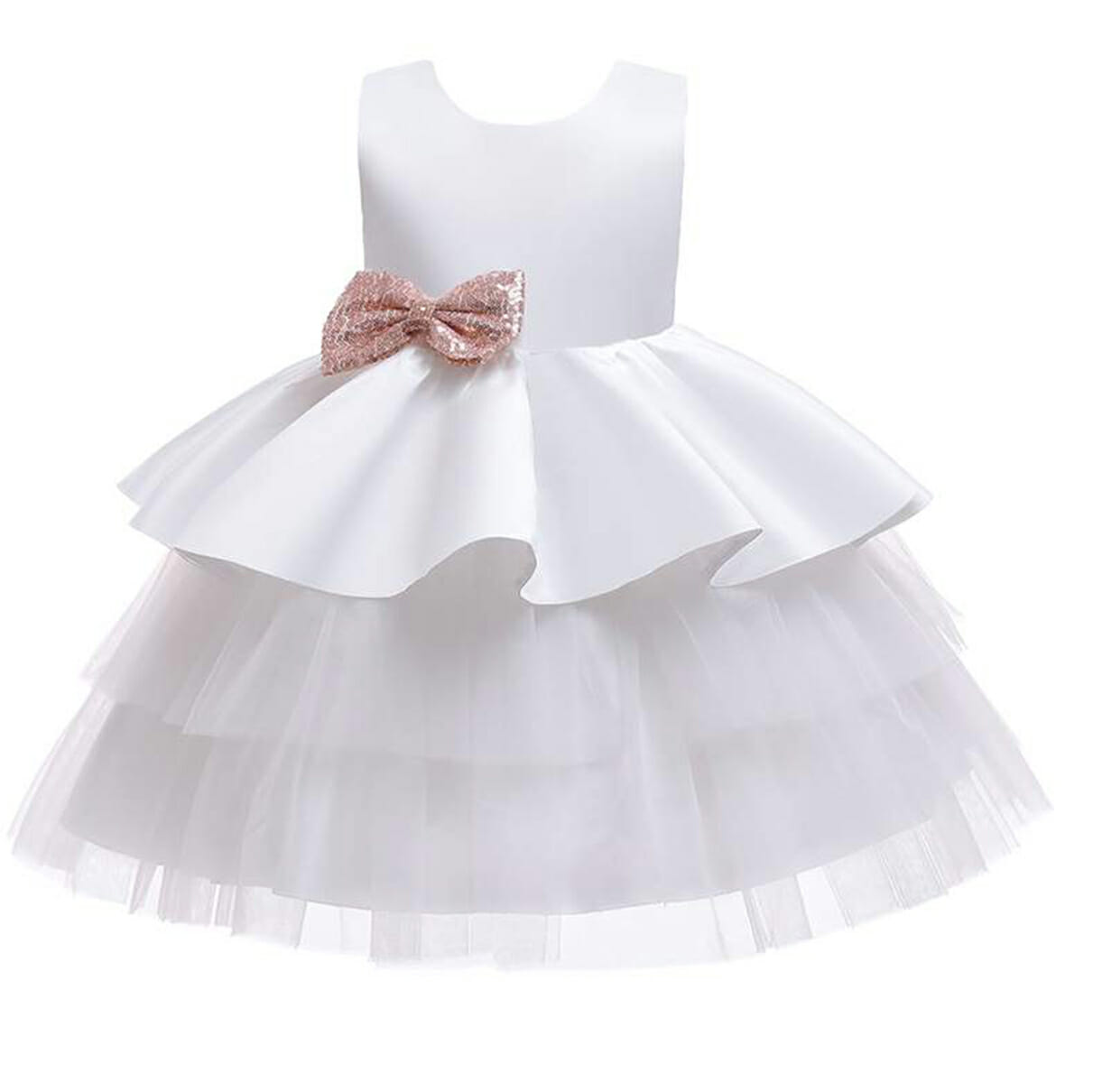 Feestjurk meisje - prinsessenjurk - wit
