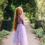 Rapunzel jurk + tiara + haarband + handschoenen + sieradenset